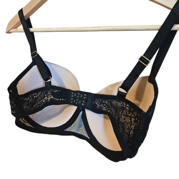 Truth or Dare by Madonna Women's Black Lace Bra Size 34D - Picture 8 of 10